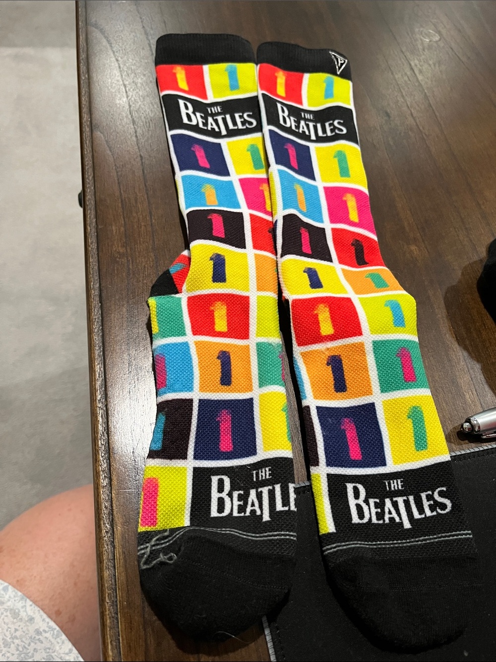 The Beatles Multi-Color Number 1 Crew Socks - The Beatles